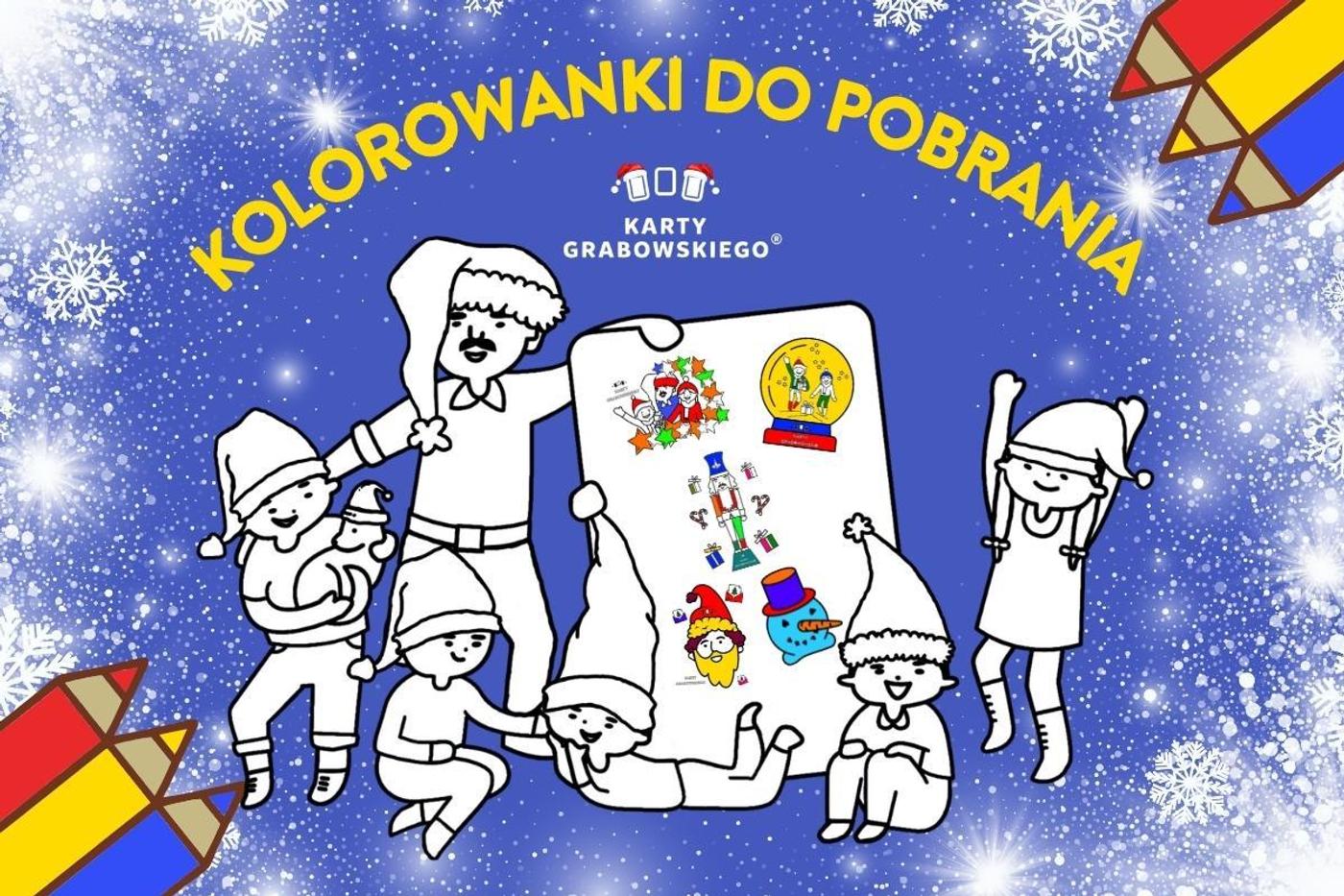 Cover Image for Świąteczne kolorowanki z Kartami Grabowskiego do pobrania